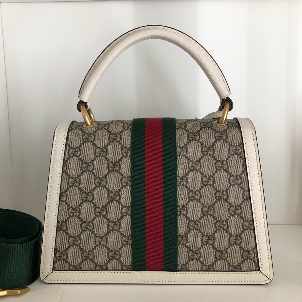 New Gucci Margaret top handle queen bee white - Picture 3 of 8